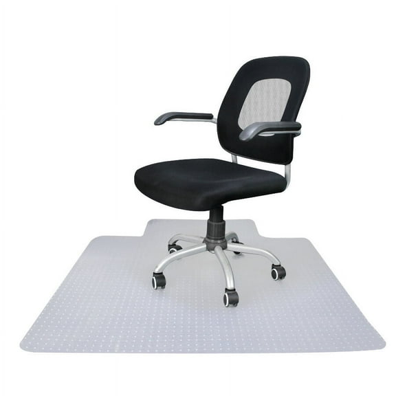 HomGarden Upgraded 48"x36" Office Carpet Home Chair Mat W/ Under-Desk Lip for Low Pile Rug, Clear
