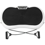 HomGarden Vibration Plate Exercise Machine, Full Body Workout Home Platform W/Bluetooth White