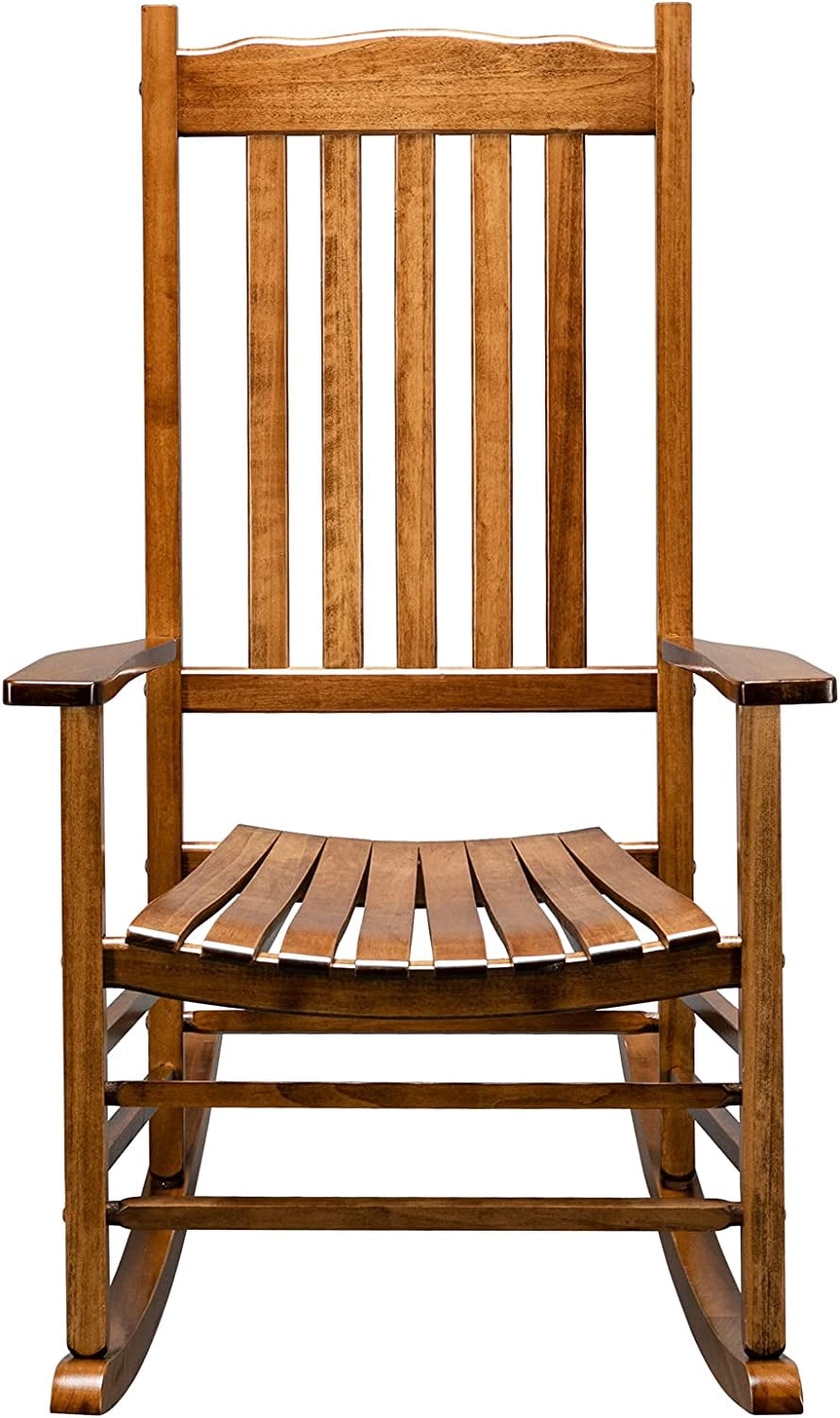 HomVent Rocking Chair Porch Rocking Chair,Wooden Rocker Chair with High ...