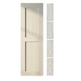 thumbnail image 1 of Homacer 5-in-1 Design 20'' W x 80'' H x 1-3/8'' D Solid Wood Barn Door, Finished and Unassembled, with Pre-drilled Holes for Easy Assemble and Pre-routed Groove, Interior Only (Tinsmith Gray), 1 of 7