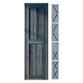 thumbnail image 1 of Homacer 5-in-1 Design 20'' W x 84'' H x 1-3/8'' D Solid Wood Barn Door, Finished and Unassembled, with Pre-drilled Holes for Easy Assemble and Pre-routed Groove, Interior Only (Navy), 1 of 7