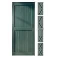 thumbnail image 1 of Homacer 5-in-1 Design 42'' W x 80'' H x 1-3/8'' D Solid Wood Barn Door, Finished and Unassembled, with Pre-drilled Holes for Easy Assemble and Pre-routed Groove, Interior Only (Royal Pine), 1 of 8