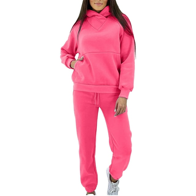 Homadles Womens Sweatsuits 2pcs Sets- Baggy Casual Crewneck Solid ...