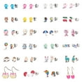 thumbnail image 1 of Homaful 24 Pairs Hypoallergenic Sutd Earrings for Girls Sensitive Ears with Stainless Steel Post - Assorted Sytle and Vivid Color Earrings Set or Girls and Women, 1 of 6