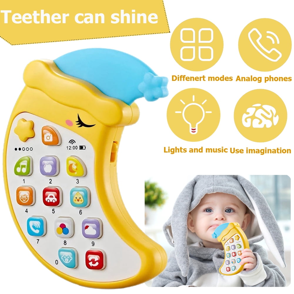 Homaful Baby Cell Phone Toy with Lights & Music, Sing & Count Musical ...