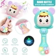 thumbnail image 1 of Homaful Baby Toys Rattles Shakers Teether Electronic Rattle Shaker with Light and Musical Baby Gift Set for Hand Development Early Educational Toys for 0 3 6 9 12 Months Girls Boys, 1 of 7
