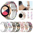 thumbnail image 1 of Homaful Band Compatible for Samsung Galaxy Active 2 Watch 44mm 40mm Active Watch Bands Galaxy Watch bands 42mm 20mm Soft Silicone Sports Wristband Replacement Straps for Women Men, 1 of 8