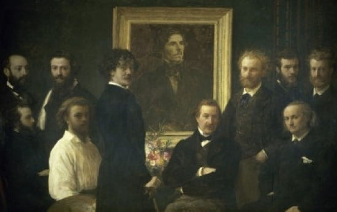 Homage to Delacroix  1864  Henri Fantin-Latour (1836-1904French)  Musee dOrsay Paris Canvas Art - Henri Fantin-Latour (24 x 36)