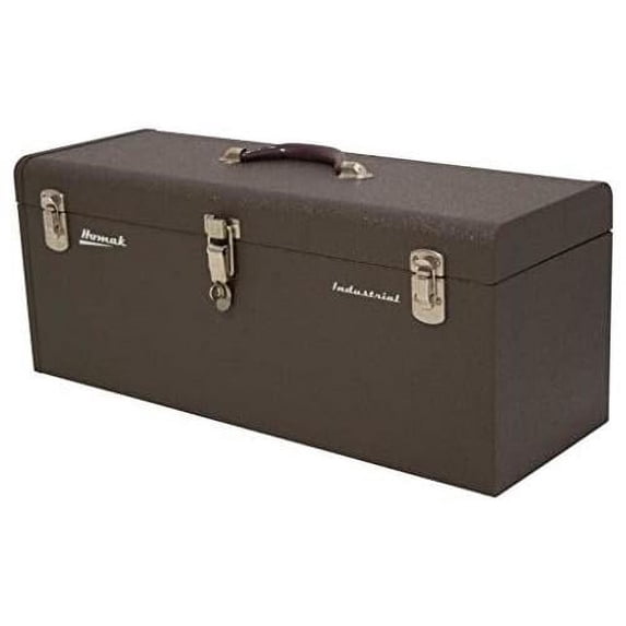Homak 20-Inch Industrial Steel Toolbox, Brown Wrinkle Powder Coat, BW00200200