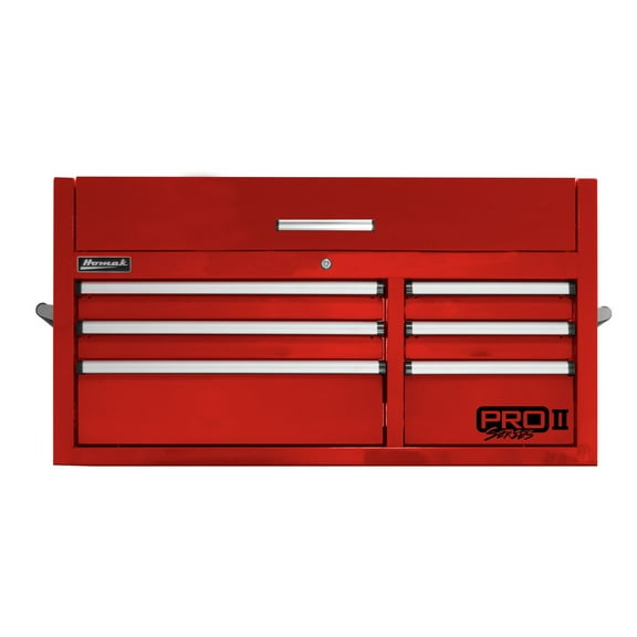 Homak RD02041062 41 in. Pro 2 6-Drawer Top Chest, Red