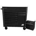 thumbnail image 1 of Homak Manufacturing 44" 8-Drawer Service Cart w/Power Tool Holder Drawer- Black, 1 of 1