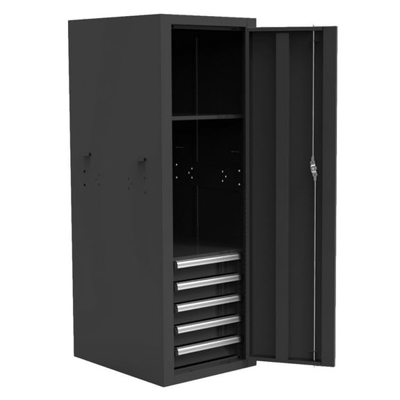 Homak BKCTS24001 24 in. CTS Side Locker - Black