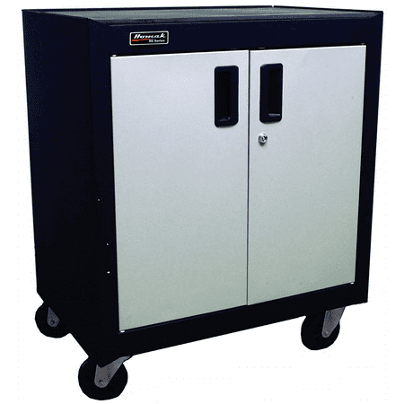 Homak Manufacturing 2 DOOR MOBILE CABINET W/ GLIDI