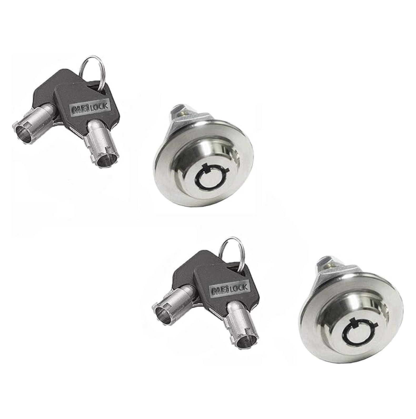Homak Gun Cabinet Original Toolbox Lock 3/4" Replacement Safe Lock Box w/Key Cover 2417 ( Keyed Alike (Same), 5/8 Inch Pack of 2)