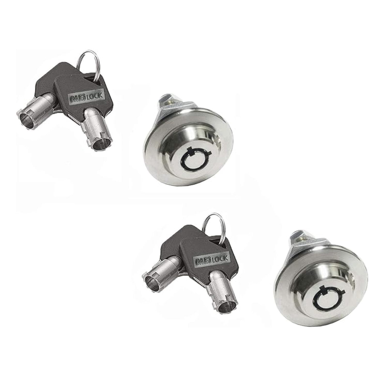 Homak Gun Cabinet Original Toolbox Lock 3/4" Replacement Safe Lock Box w/Key Cover 2417 ( Keyed Alike (Same), 5/8 Inch Pack of 2)