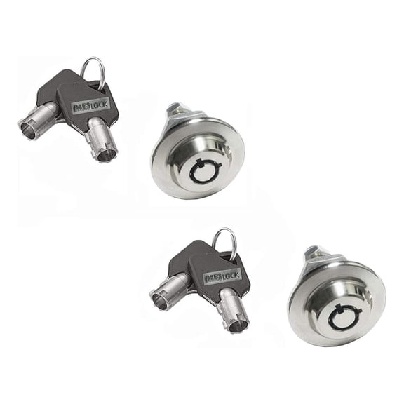 Homak Gun Cabinet Original Toolbox Lock 3/4" Replacement Safe Lock Box w/Key Cover 2417 ( Keyed Alike (Same), 5/8 Inch Pack of 2)