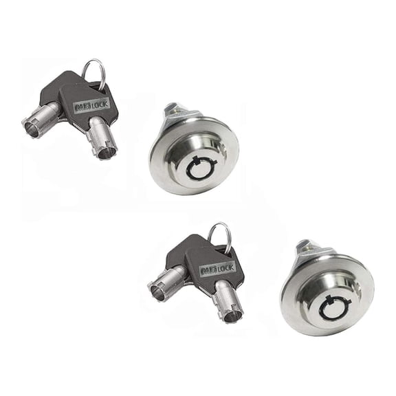 Homak Gun Cabinet Original Toolbox Lock 3/4" Replacement Safe Lock Box w/Key Cover 2417 ( Keyed Alike (Same), 5/8 Inch Pack of 2)