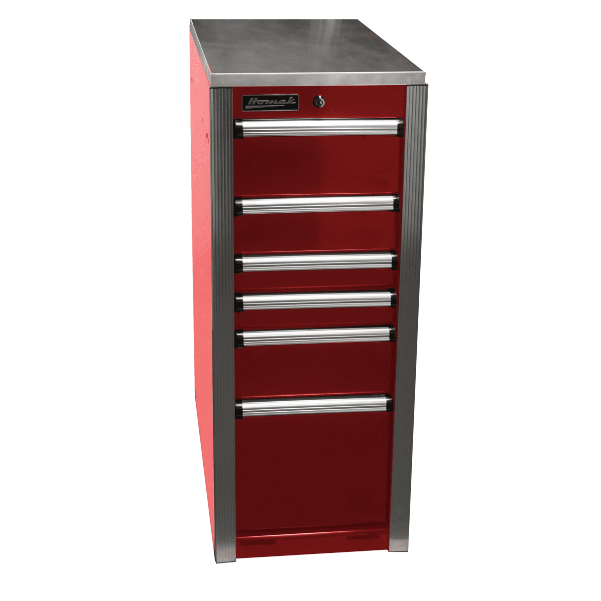 Homak Manufacturing HXL 6-Drawer Side Cabinet - Red - Walmart.com