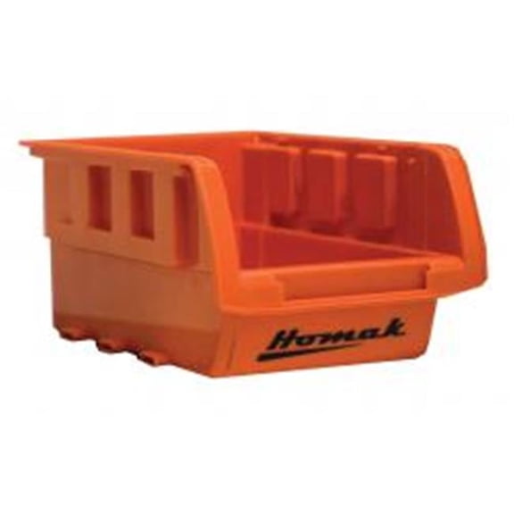 Homak Manufacture HMHA01010643 Single Small Plastic Individual Bin - Or