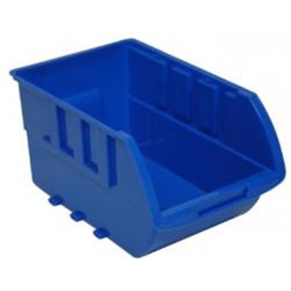 Homak Manufacture HMHA01015612 Single Med Plastic Bin - Blue - No Logo