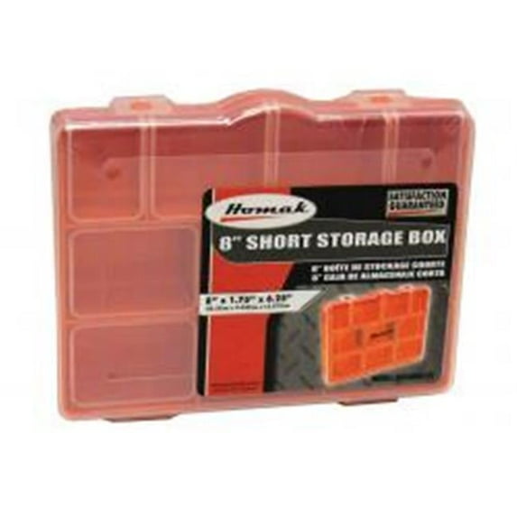 Homak Manufacture HMHA01086175 Short Plastic Storage Box