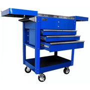 Homak Manufacturing 35 Pro Series 4-Drawer Slide-Top Service Cart Blu