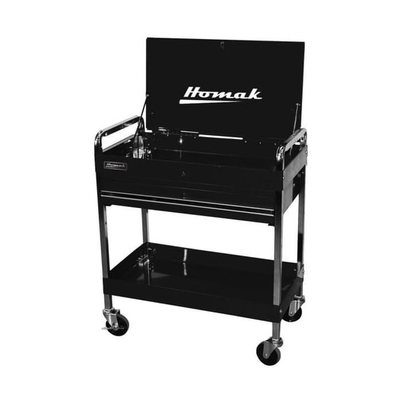 Homak Manufacturing BK05500190 32 Pro Series One Drawer Flip Top Service Cart