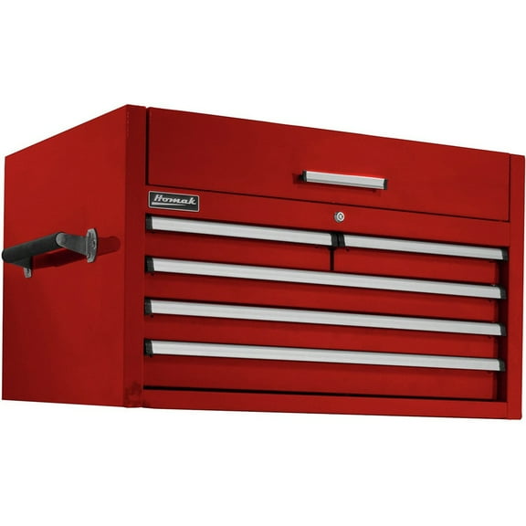 Homak RD04054210 Pro II 54 in. 10-Drawer Roller Cabinet - Red