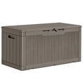 thumbnail image 1 of Homall 100 Gallon Outdoor Box Deck Plastic Resin Storage Box, Brown, 1 of 7