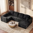 thumbnail image 1 of Homall 126" Modular Sectional Sofa U-Shaped Boneless No Assembly Required Cloud Couches with Deep Seat for Living Room, 1 of 8