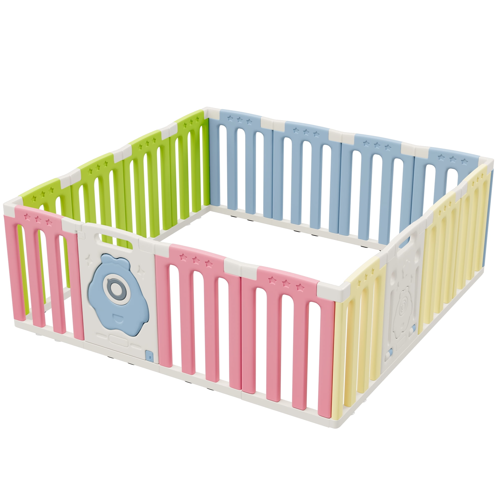 Homall 16Panel Baby Playpen Kids Activity Centre Playard Center with