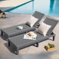 thumbnail image 1 of Homall 2 Pieces Patio Lounge Chair Outdoor Adjustable Chaise Lounge Chair,Gray, 1 of 7