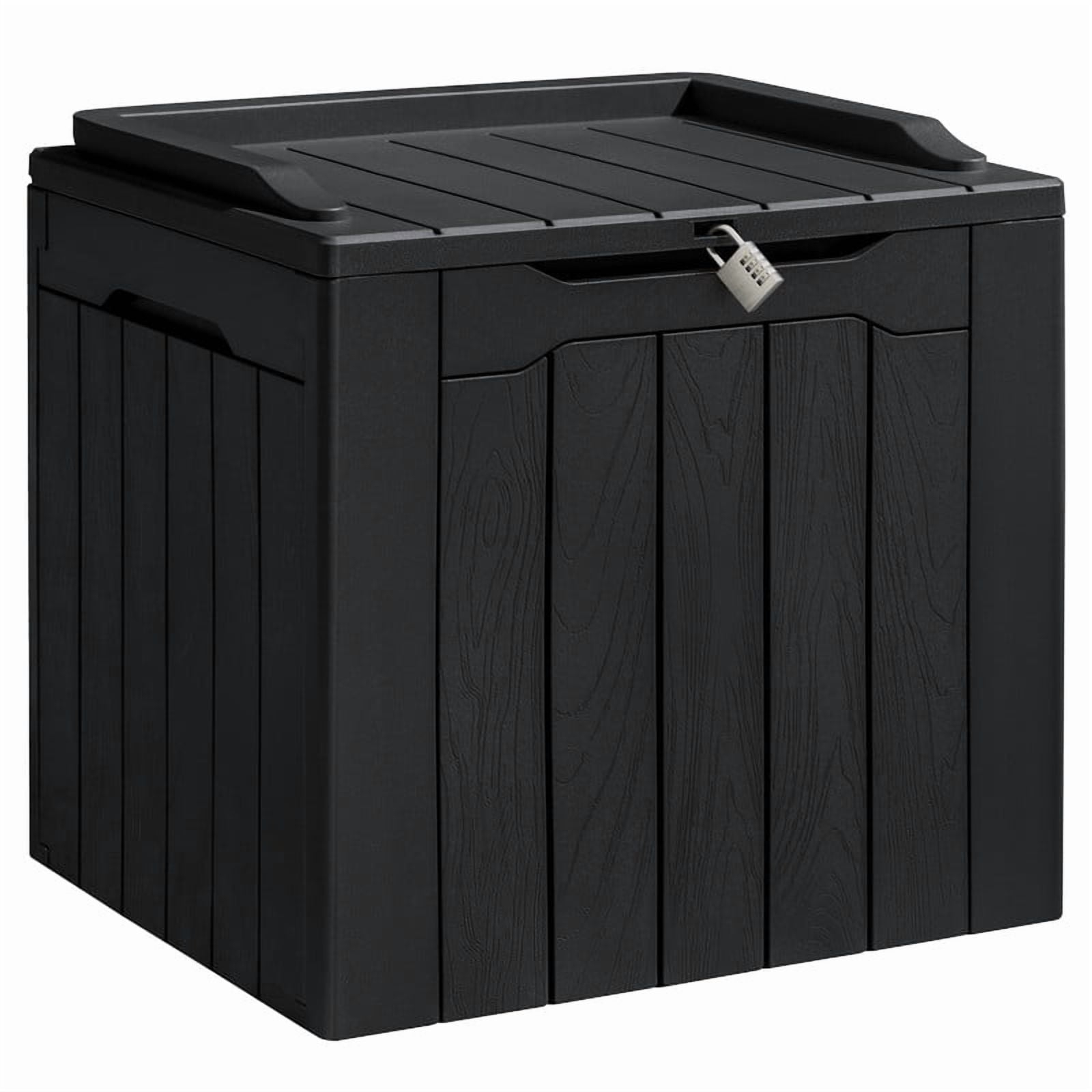 Walmart Black Friday Deals 2025 - Homall 31 Gallon Resin Outdoor Deck Storage Box, Waterproof Patio Chest, Black