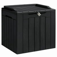 Homall 31 Gallon Outdoor Deck Box In Resin with Seat