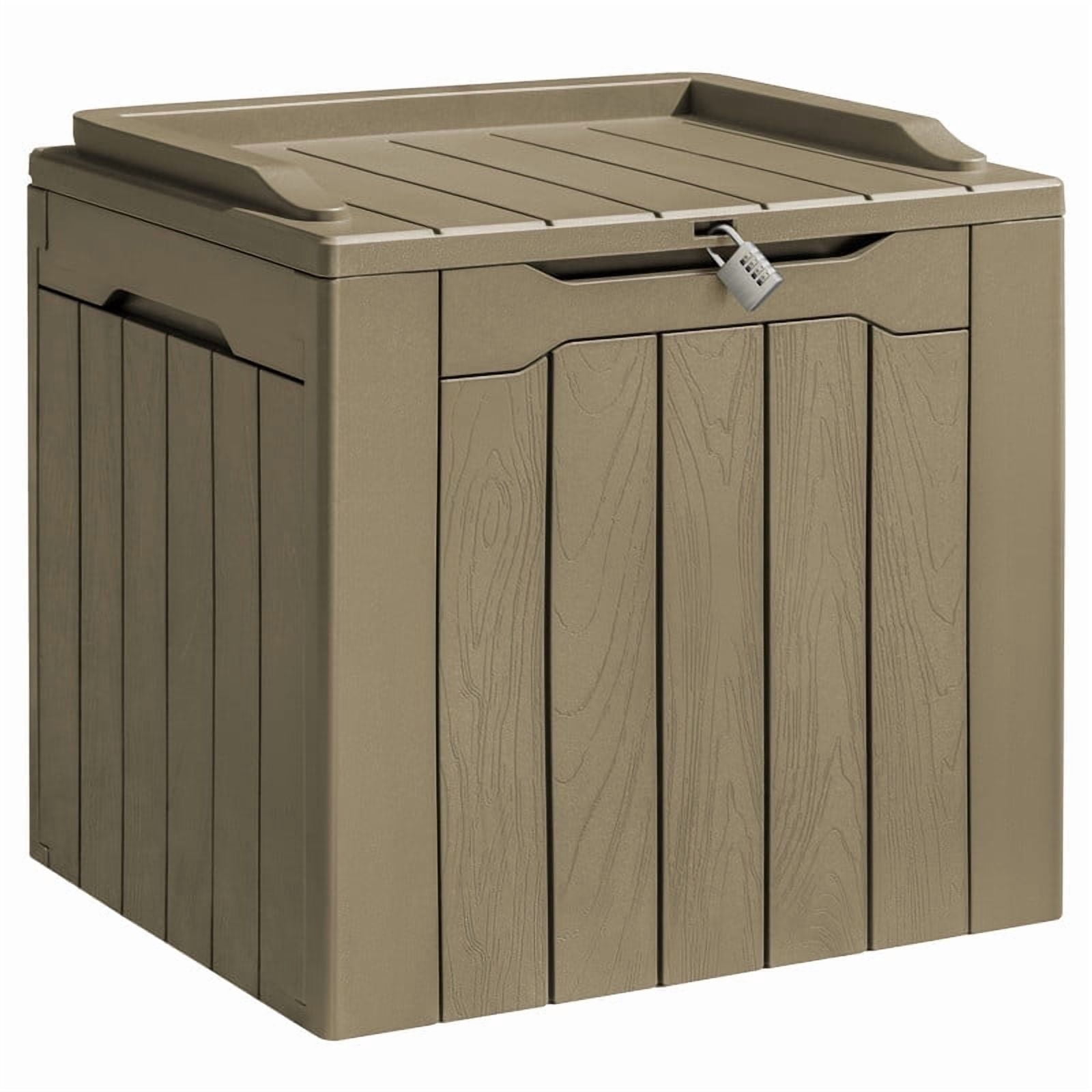 Homall 31 Gallon Resin Deck Box, Waterproof Outdoor Storage with Seat ...