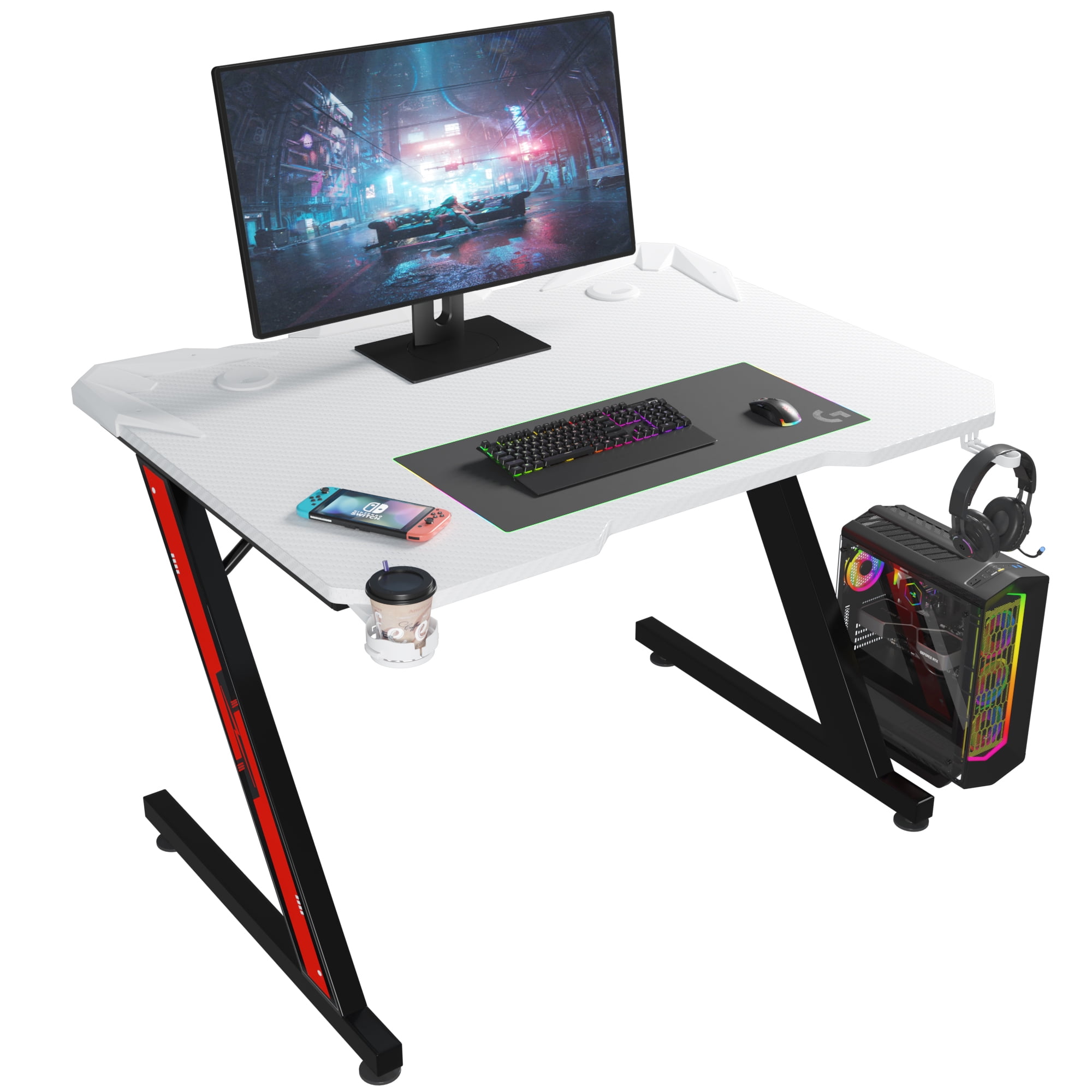 Gaming Desk 32 Inch PC Computer Desk, Home Office Desk Table Gamer
