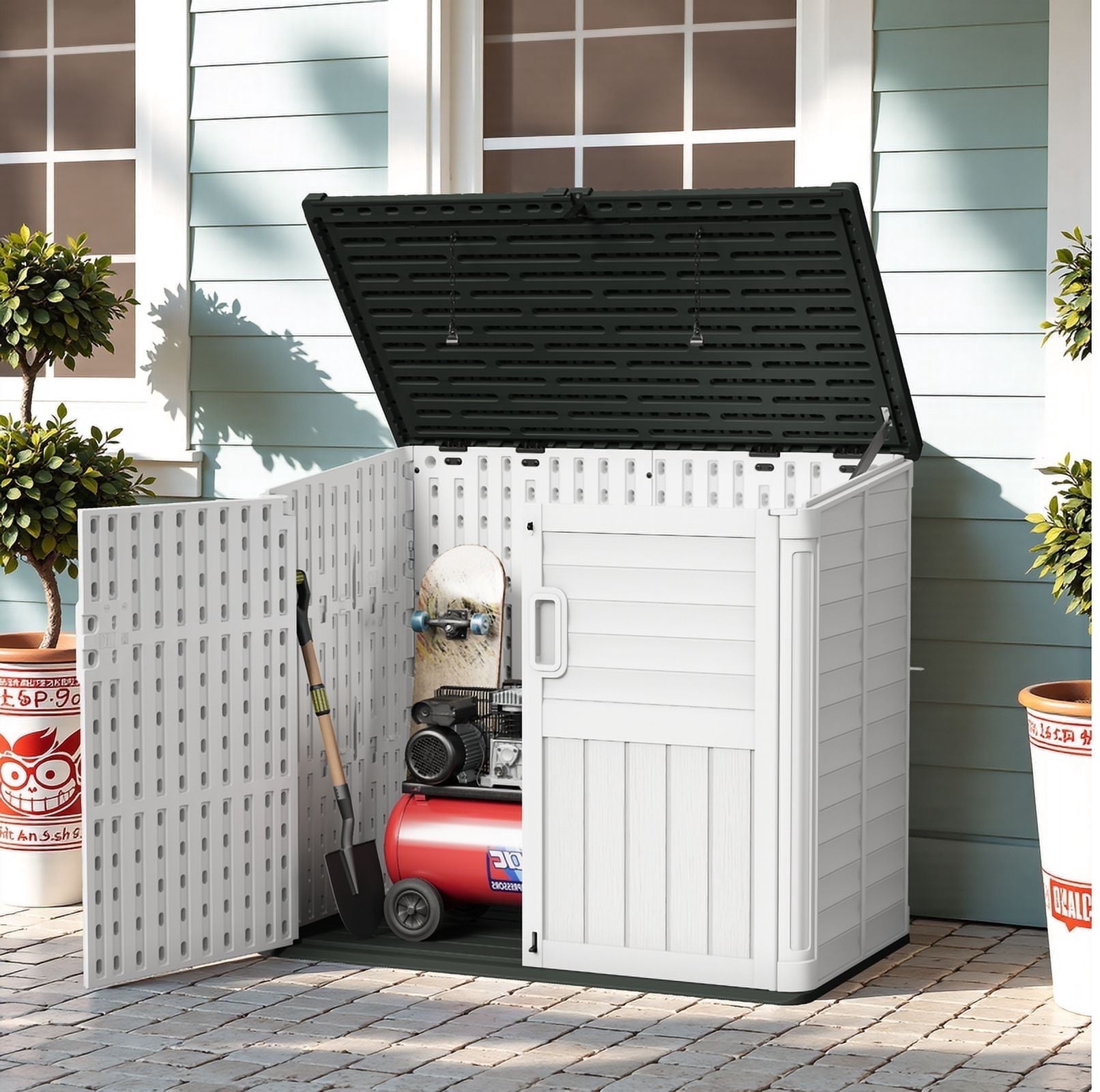 HOLME GARD スカーラ 1L&2L / 2個セット Homall 35 Cu ft Resin Outdoor Storage Shed - Locking Latch, Double