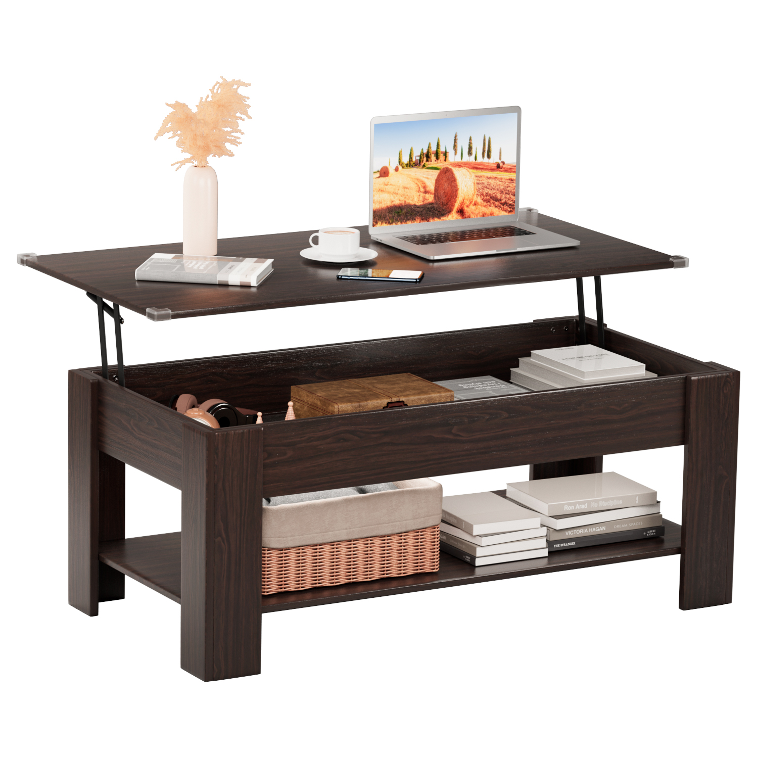 Sauder Carson LiftTop Coffee Table, Washington Cherry Finish