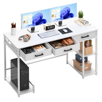 edx Computer Desk and Home Office Chair Set, 55 Inch Writing Table