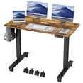 thumbnail image 1 of Homall 47" Standing Desk Adjustable Height Stand Up Desk Height Adjustable Office Desk with High Memory Function,Brown, 1 of 7