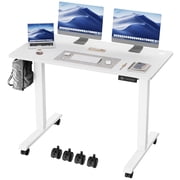 Homall 47 Standing Desk Adjustable Height Stand Up Desk Height Adjustable Office Desk with High Memory Function,White