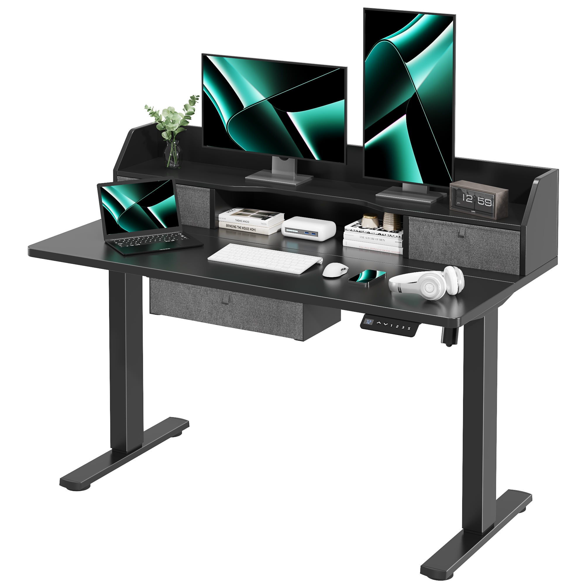 Homall 48" Height Adjustable Electric Standing Desk SitStand Desk with