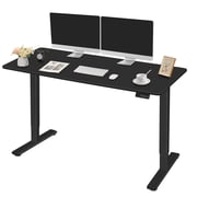 Homall 55   24 Electric Height Adjustable Standing Desk Home Office Computer Desk Memory Preset with T-Shaped Metal Bracket, Black