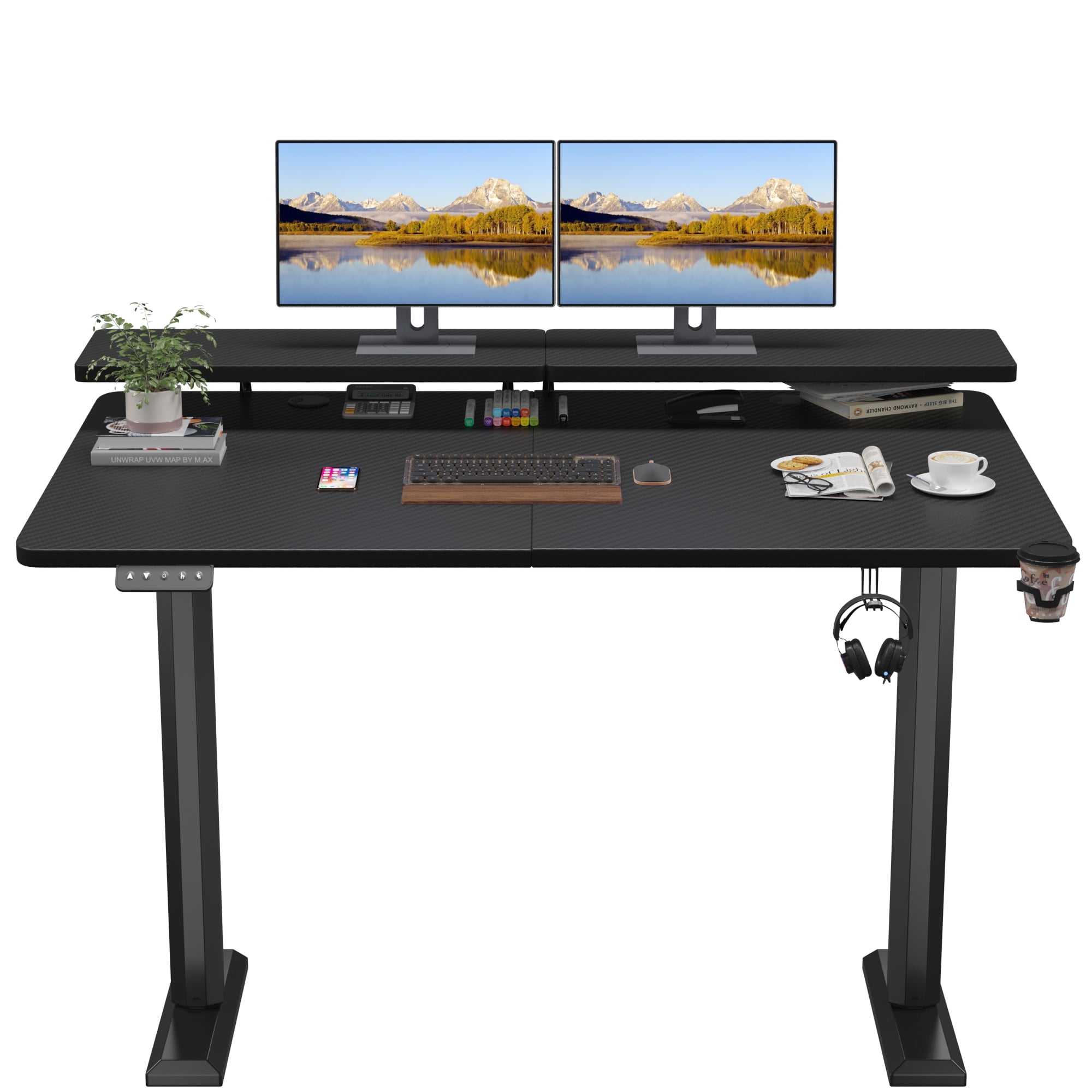 Homall 55" Wide Home Office Electric Height Adjustable Standing Desk