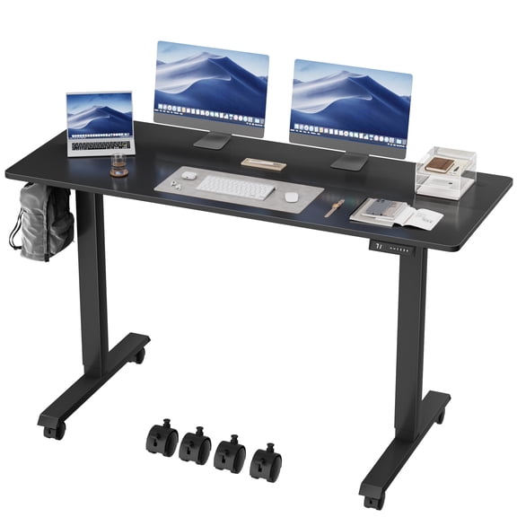 Homall 60" Standing Desk Adjustable Height Stand Up Desk Height Adjustable Office Desk with High Memory Function,Black