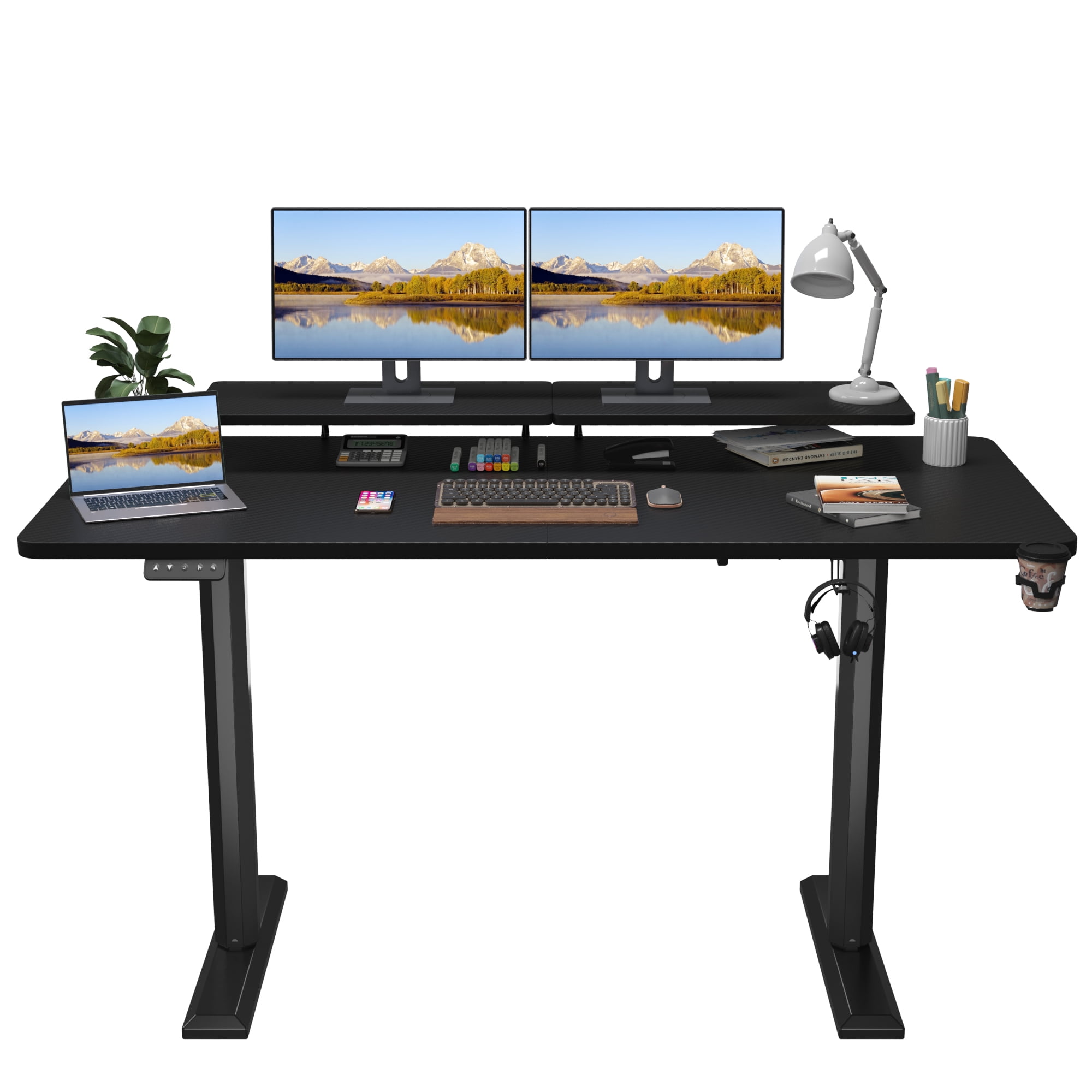 Homall 63" Wide Home Office Electric Height Adjustable Standing Desk