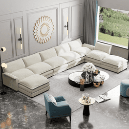 Classic Oversize and Overstuffed Corner Bonded Leather Sectional with 2 Reclining Seats Walmart