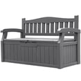 thumbnail image 1 of Homall 80 Gallon Plastic Storage Bench Made Of Durable Weatherproof Resin And Deck-Box Organized Storage Compartment For Outdoor Patios And Lawns,Gray, 1 of 7