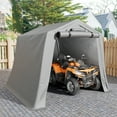 thumbnail image 1 of Homall 8X8 ft Storage Tent Outdoor Portable Shelter Shed for Motorcycle, Waterproof and UV Resistant, Anti-Snow Carport with Rolled up Zipper Doors and Vents,Gray, 1 of 9