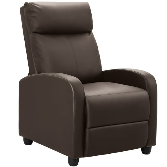 Homall Adjustable PU Leather Adjustable with Upgraded Footrest Recliner Black